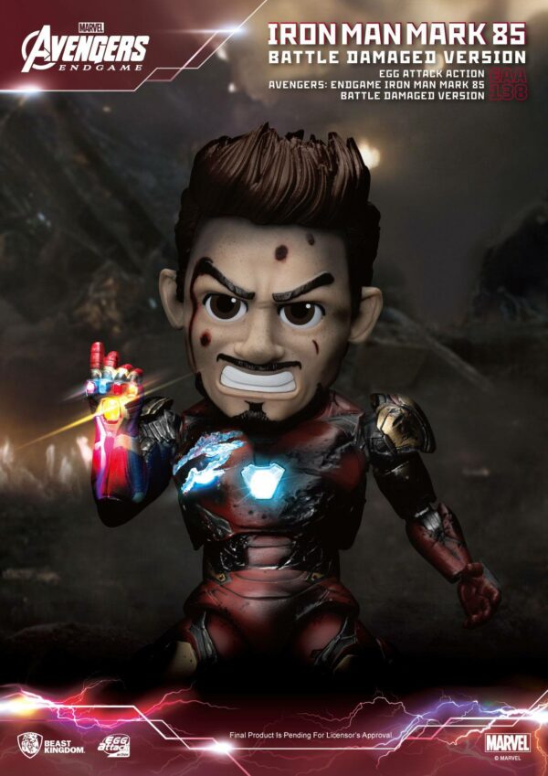Avengers: Endgame Egg Attack Actionfigur Iron Man Mark 85 Battle Damaged Version 16 cm – Bild 6