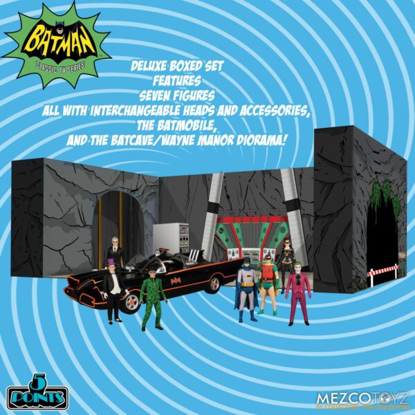 Batman Classic TV Series 5 Points Actionfiguren Deluxe Box Set Batman (1966) 9 cm – Bild 2