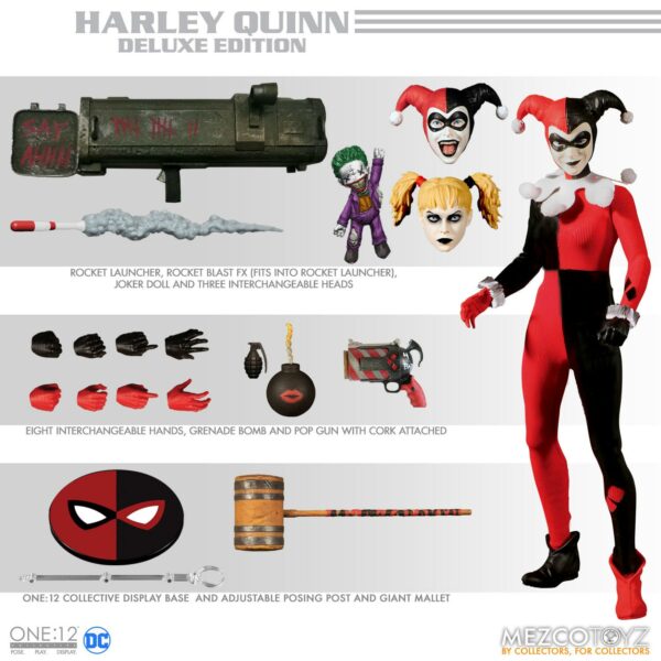 DC Comics Actionfigur 1/12 Harley Quinn Deluxe Edition 16 cm