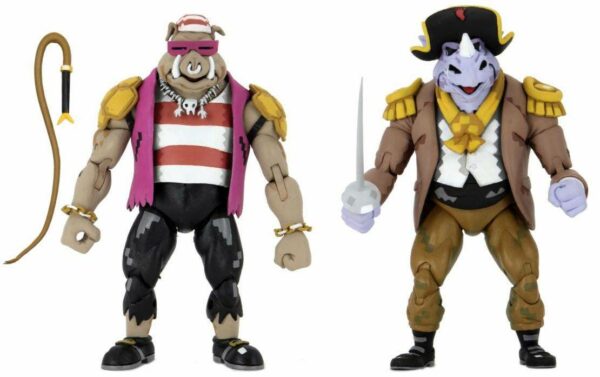 Teenage Mutant Ninja Turtles: Turtles in Time Actionfiguren 2er-Pack Pirate Rocksteady & Bebop 18 cm – Bild 2
