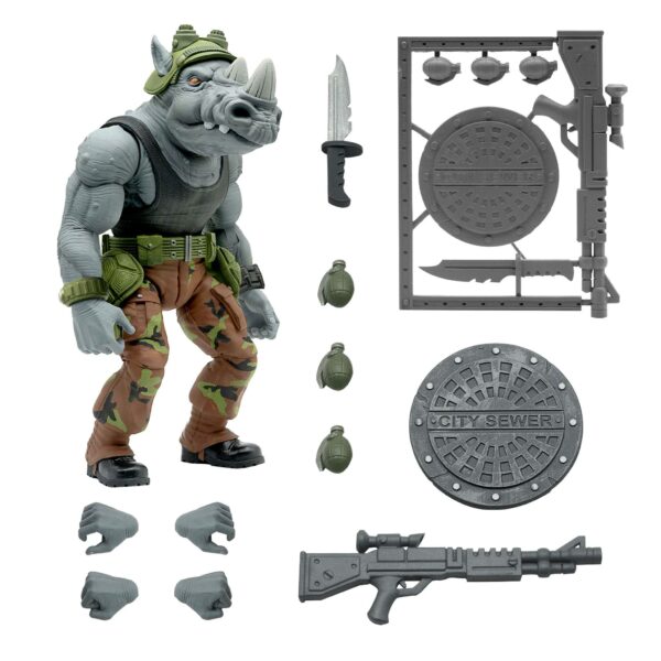 Teenage Mutant Ninja Turtles Ultimates Actionfigur Rocksteady 20 cm – Bild 2
