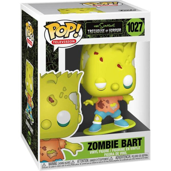 Simpsons POP! Animation Vinyl Figur Zombie Bart 9 cm