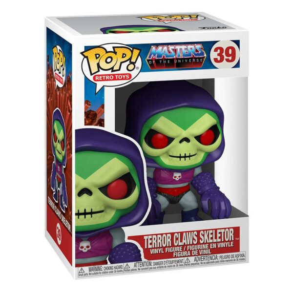 Masters of the Universe POP! Animation Vinyl Figur Skeletor w/Terror Claws 9 cm