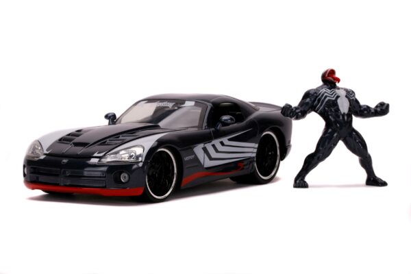 Marvel Spider-Man Hollywood Rides Diecast Modell 1/24 2008 Dodge Viper SRT10 mit Figur – Bild 2