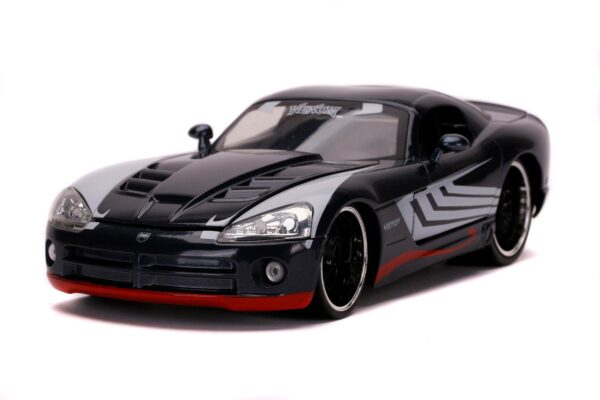 Marvel Spider-Man Hollywood Rides Diecast Modell 1/24 2008 Dodge Viper SRT10 mit Figur – Bild 5