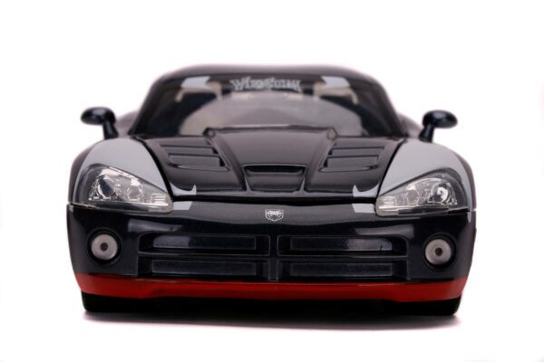 Marvel Spider-Man Hollywood Rides Diecast Modell 1/24 2008 Dodge Viper SRT10 mit Figur – Bild 6