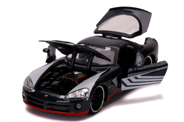 Marvel Spider-Man Hollywood Rides Diecast Modell 1/24 2008 Dodge Viper SRT10 mit Figur – Bild 14
