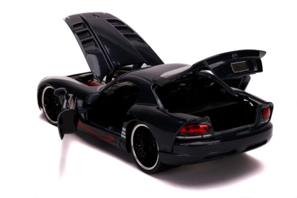 Marvel Spider-Man Hollywood Rides Diecast Modell 1/24 2008 Dodge Viper SRT10 mit Figur – Bild 15