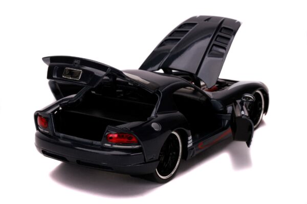 Marvel Spider-Man Hollywood Rides Diecast Modell 1/24 2008 Dodge Viper SRT10 mit Figur – Bild 16