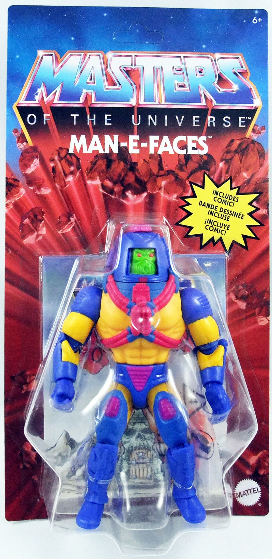 EU CARD MASTERS OF THE UNIVERSE ORIGINS MAN-E-FACES NEUWARE 