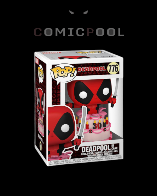 Marvel Deadpool 30th Anniversary POP! Vinyl Figur Deadpool in Cake 9 cm