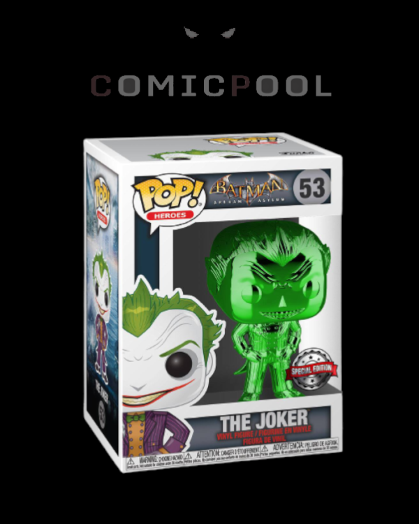 DC POP! Heroes Vinyl Figur The Joker (Green Chrome) 9 cm