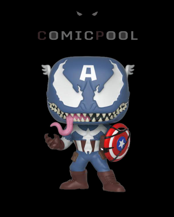 Marvel Venom POP! Marvel Vinyl Figur Captain America 9 cm – Bild 2
