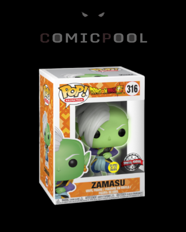 Dragon Ball Super POP! Animation Vinyl Figur Zamasu (Glow) 9 cm