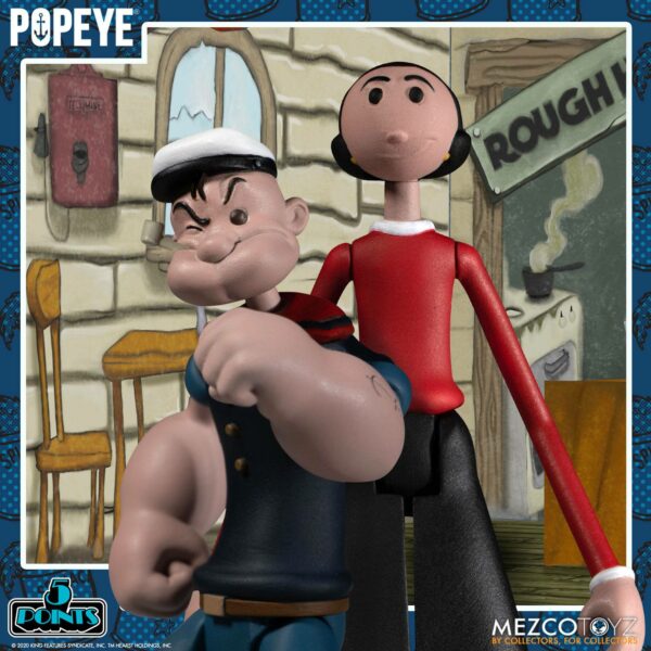 Popeye 5 Points Actionfiguren Deluxe Box Set 9 cm – Bild 3