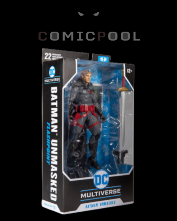 DC Multiverse Actionfigur Thomas Wayne Flashpoint Batman (Unmasked) 18 cm – Bild 3