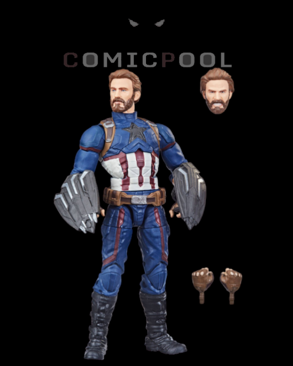 The Infinity Saga Marvel Legends Actionfigur 2021 Captain America (Avengers: Infinity War) 15 cm – Bild 2