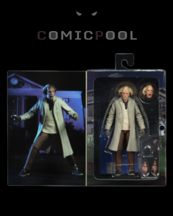 Zurück in die Zukunft Actionfigur Ultimate Doc Brown 18 cm