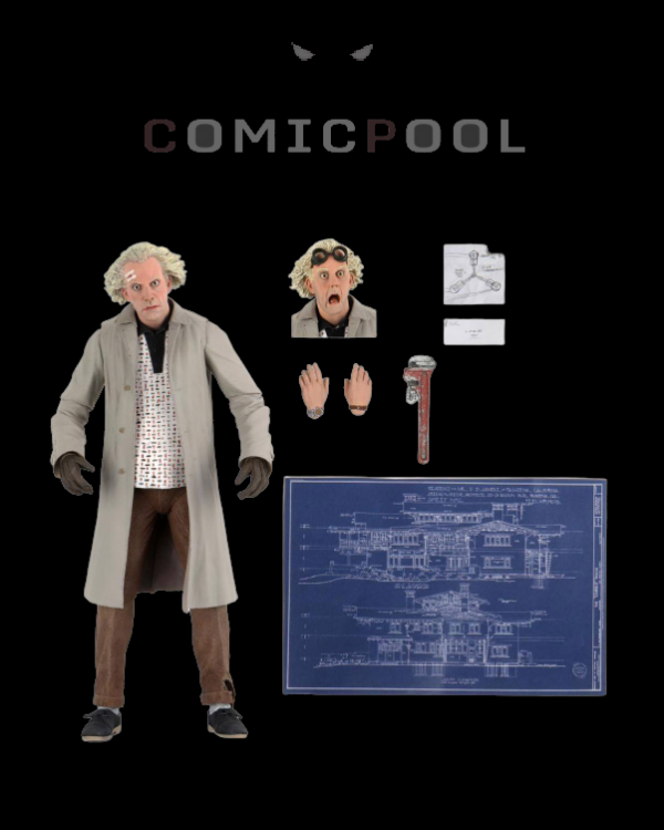 Zurück in die Zukunft Actionfigur Ultimate Doc Brown 18 cm – Bild 2