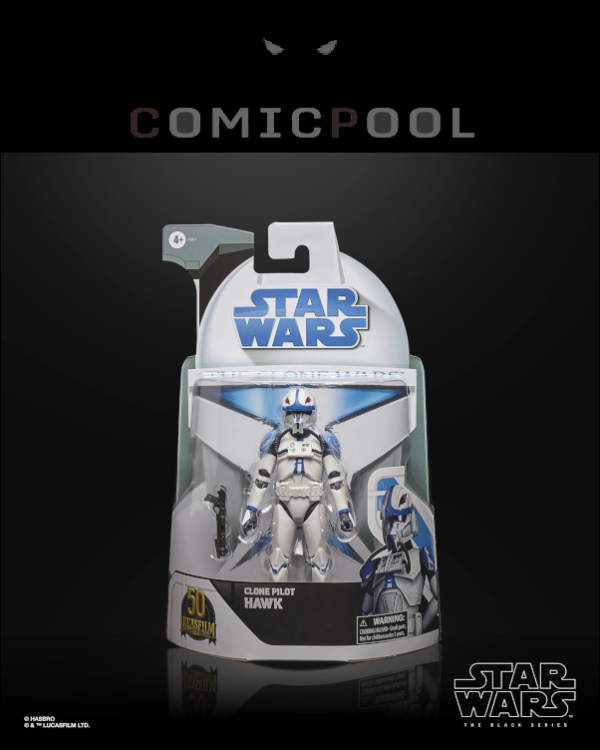 Star Wars The Clone Wars Black Series Lucasfilm 50th Anniversary Actionfigur 2021 Clone Pilot Hawk