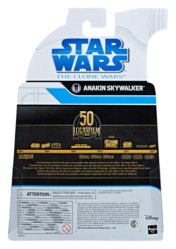Star Wars The Clone Wars Black Series Lucasfilm 50th Anniversary Actionfigur 2021 Anakin Skywalker – Bild 2
