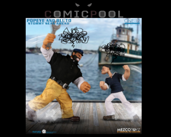 Popeye Actionfiguren 1/12 Popeye & Bluto: Stormy Seas Ahead Deluxe Box Set – Bild 2