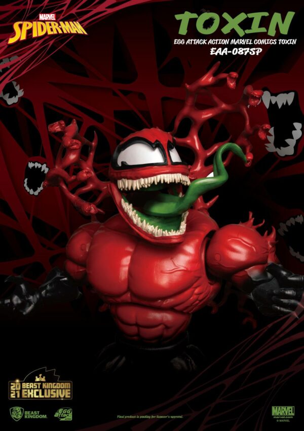 Marvel Comics Egg Attack Action Actionfigur Toxin Beast Kingdom 2021 Exclusive 20 cm – Bild 2