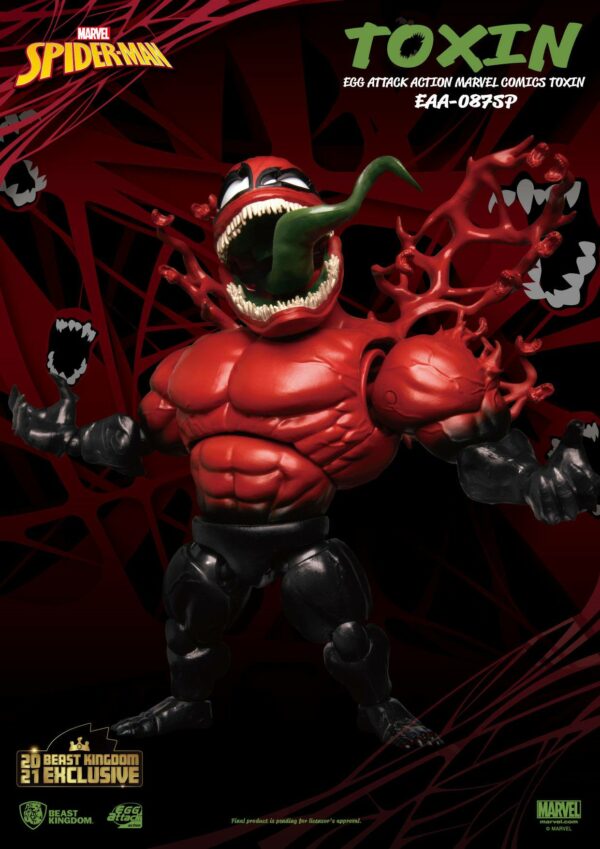 Marvel Comics Egg Attack Action Actionfigur Toxin Beast Kingdom 2021 Exclusive 20 cm – Bild 3