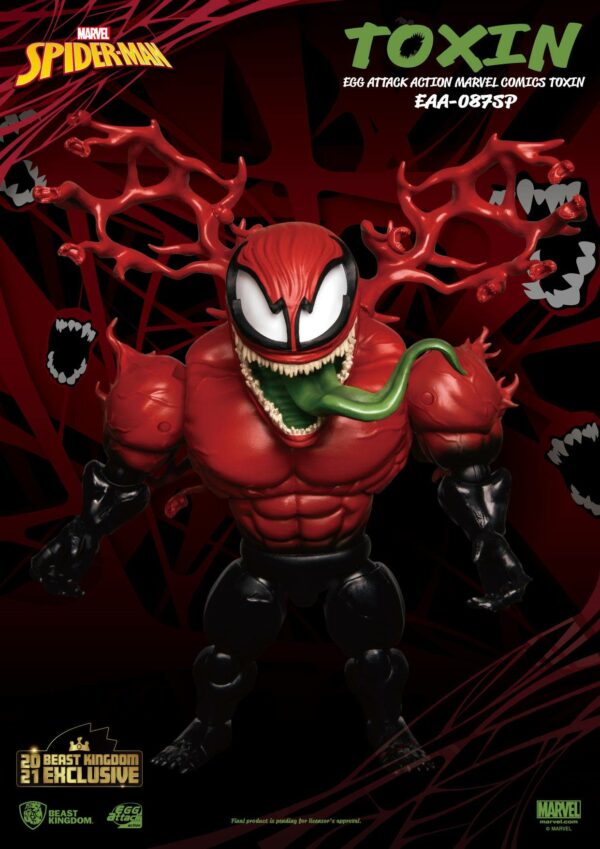 Marvel Comics Egg Attack Action Actionfigur Toxin Beast Kingdom 2021 Exclusive 20 cm – Bild 4