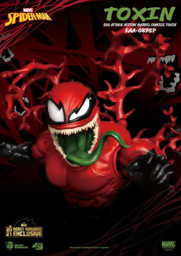 Marvel Comics Egg Attack Action Actionfigur Toxin Beast Kingdom 2021 Exclusive 20 cm – Bild 5