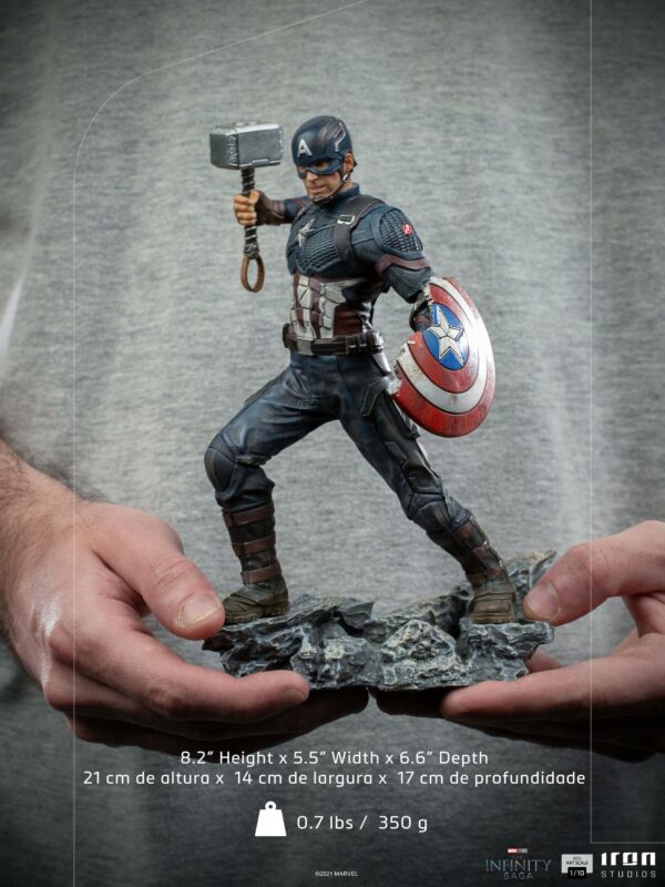 The Infinity Saga BDS Art Scale Statue 1/10 Captain America Ultimate 21 cm – Bild 14