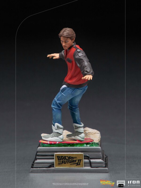 Zurück in die Zukunft II Art Scale Statue 1/10 Marty McFly on Hoverboard 22 cm – Bild 13