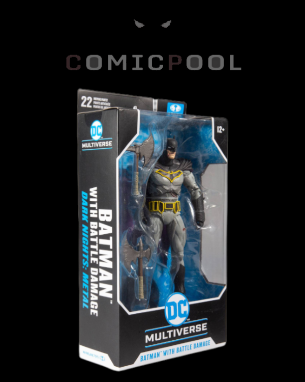 DC Multiverse Actionfigur Batman with Battle Damage (Dark Nights: Metal) 18 cm – Bild 2