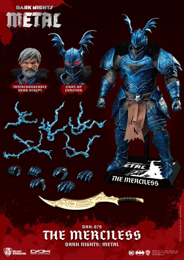 DC Comics Dark Nights Metal Dynamic 8ction Heroes Actionfigur 1/9 The Merciless 20 cm – Bild 10