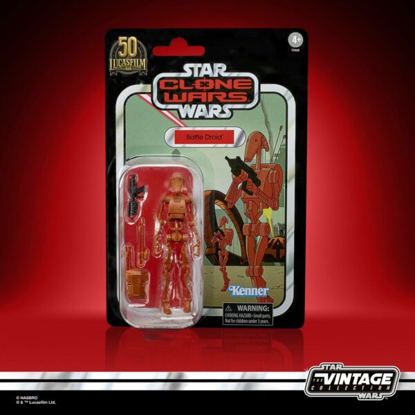 Star Wars The Clone Wars Vintage Collection Actionfigur 2022 Battle Droid 10 cm