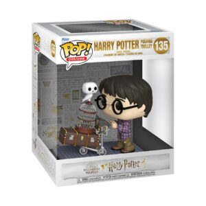 Harry Potter POP! Deluxe Vinyl Figur Harry Pushing Trolley 9 cm