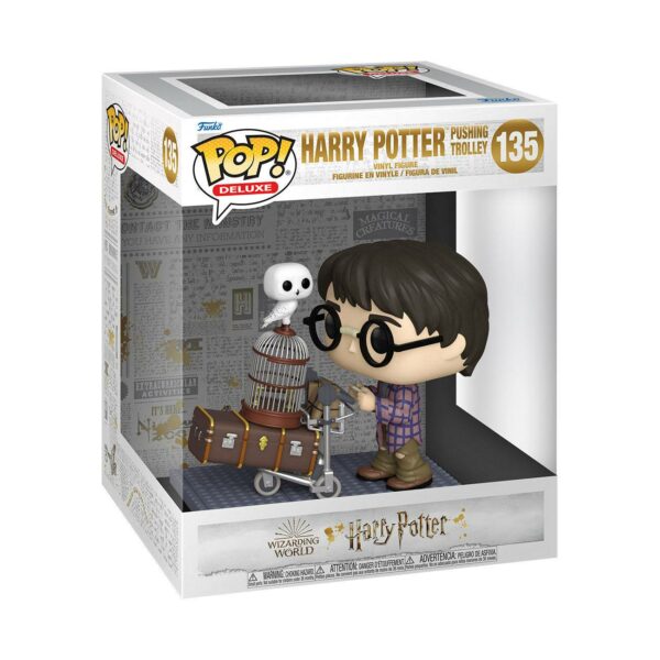 Harry Potter POP! Deluxe Vinyl Figur Harry Pushing Trolley 9 cm