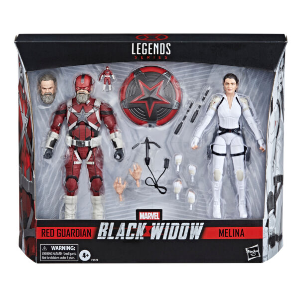 Black Widow Marvel Legends Actionfiguren Doppelpack 2021 Red Guardian & Melina 15 cm