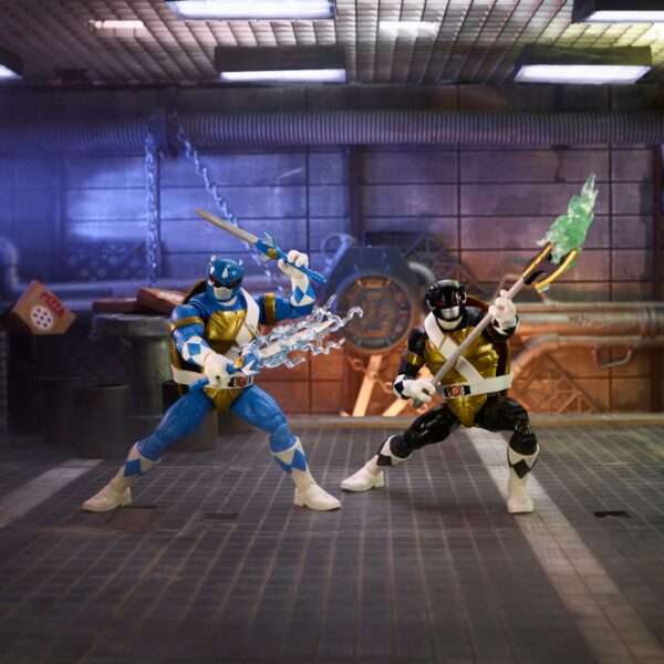 Power Rangers x TMNT Lightning Collection Actionfiguren 2022 Morphed Donatello & Morphed Leonardo – Bild 2