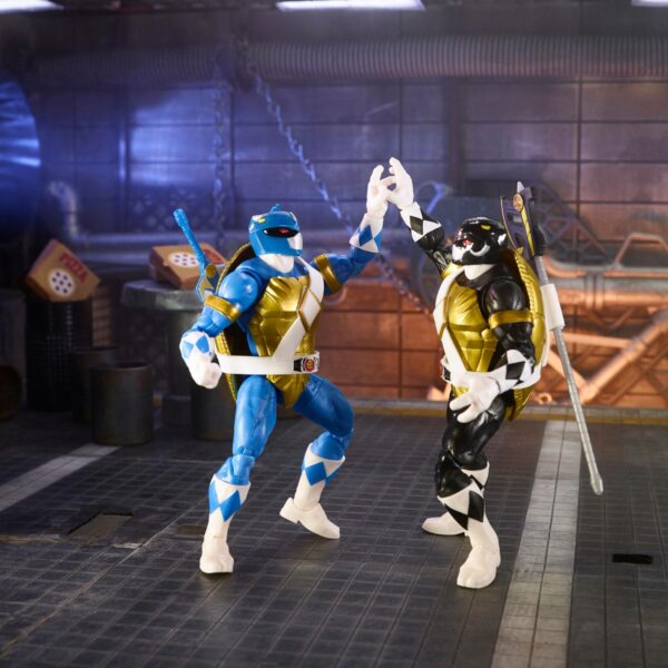 Power Rangers x TMNT Lightning Collection Actionfiguren 2022 Morphed Donatello & Morphed Leonardo – Bild 3