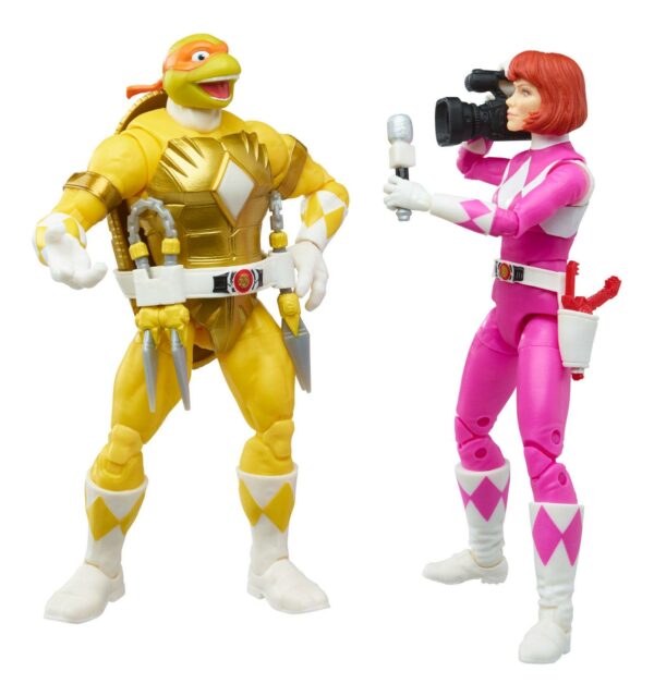 Power Rangers x TMNT Lightning Collection Actionfiguren 2022 Morphed April O´Neil & Michelangelo – Bild 5