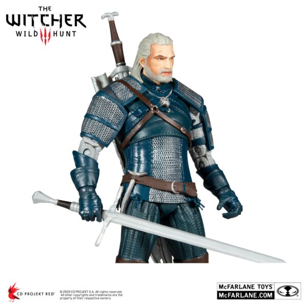 The Witcher Actionfigur Geralt of Rivia (Viper Armor: Teal Dye) 18 cm – Bild 6