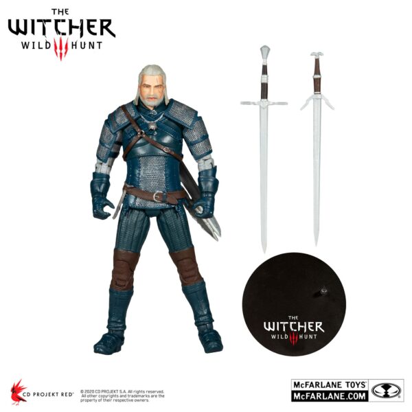 The Witcher Actionfigur Geralt of Rivia (Viper Armor: Teal Dye) 18 cm – Bild 4