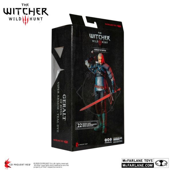 The Witcher Actionfigur Geralt of Rivia (Viper Armor: Teal Dye) 18 cm – Bild 3