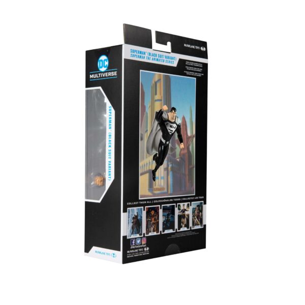 DC Multiverse Actionfigur Superman Black Suit Variant (Superman: The Animated Series) 18 cm – Bild 3