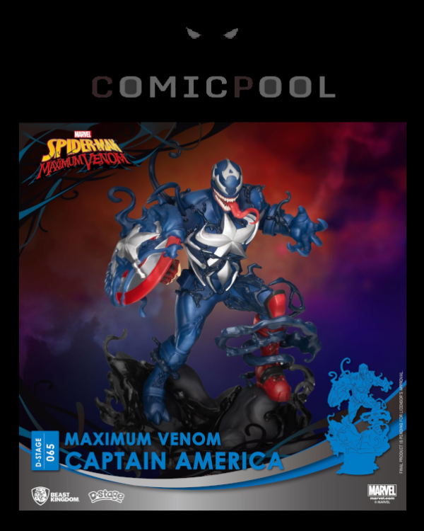 Marvel Comics D-Stage PVC Diorama Maximum Venom Captain America 16 cm