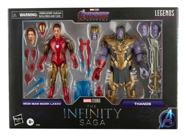 The Infinity Saga Marvel Legends Series Actionfiguren 2-Pack 2021 Iron Man & Thanos (Endgame) 15 cm