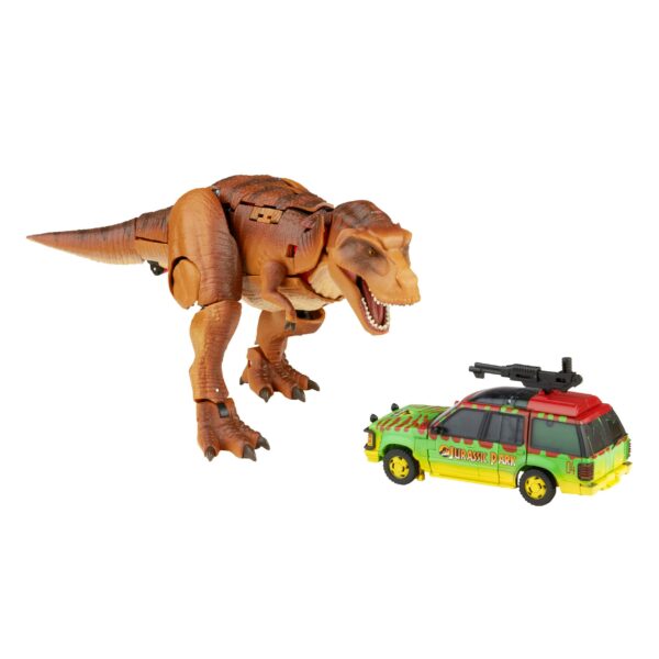 Jurassic Park x Transformers Generations Actionfiguren Tyrannocon Rex 18 cm & Autobot JP93 14 cm – Bild 4