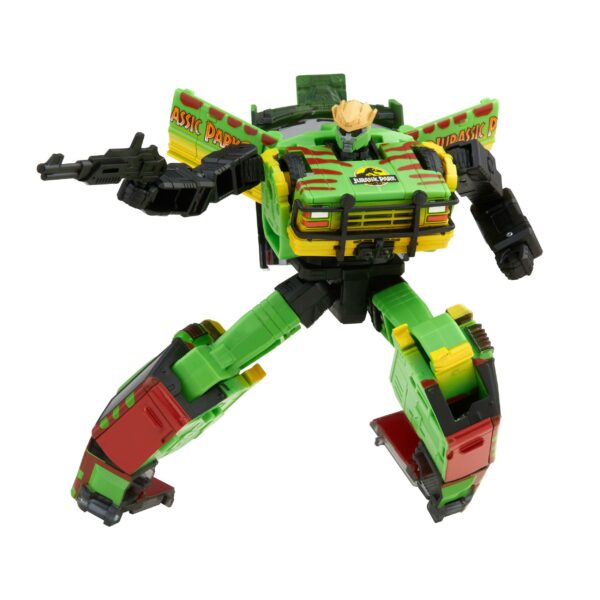 Jurassic Park x Transformers Generations Actionfiguren Tyrannocon Rex 18 cm & Autobot JP93 14 cm – Bild 7