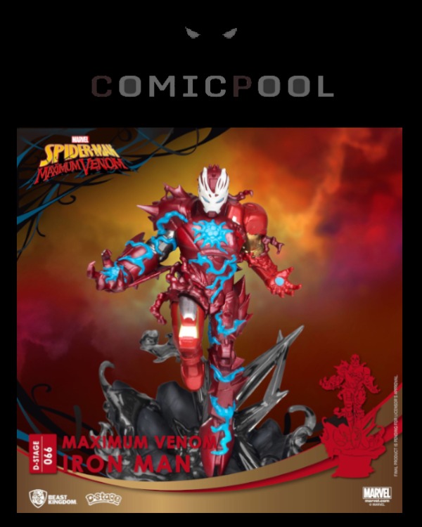 Marvel Comics D-Stage PVC Diorama Maximum Venom Iron Man 16 cm